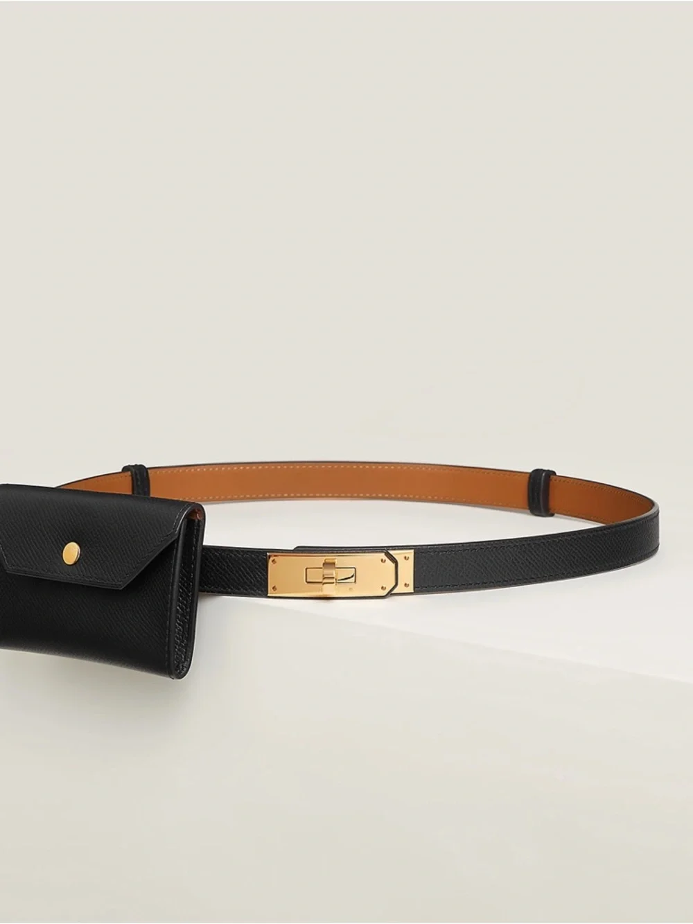 ✨NEW✨Hermes 2024 Epsom Kelly Pocket 18 Belt - Noir / GHW - Picture 2 of 16